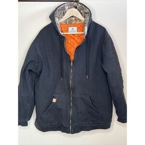 Legendary Whitetails XLT Black Zip Up Insulated Hoodie with Pockets